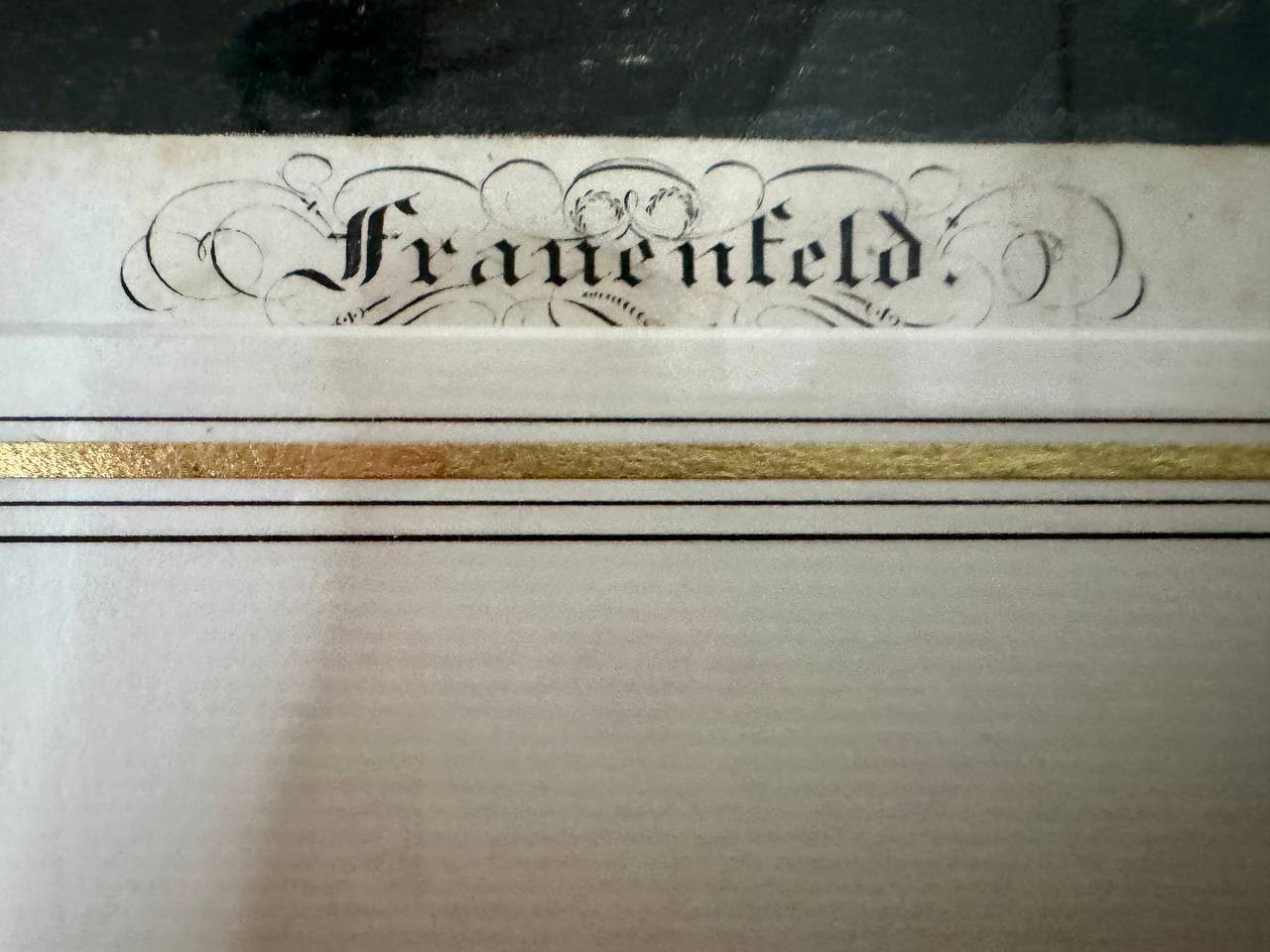 Frauenfeld – Historische Stadtvedute des Thurgauer Kantonshauptorts, Stahlstich 19. Jahrhundert — Inschrift