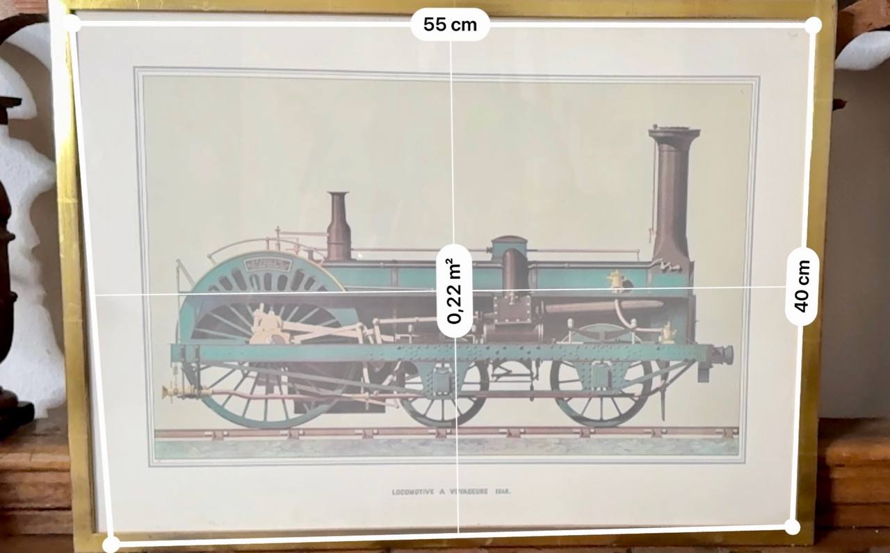 Locomotive à Voyageurs 1846 – Dampflokomotive Typ Crampton, J.F. Cail & Cie Paris – Chromolithographie nach Musée National de Compiègne — Kontext