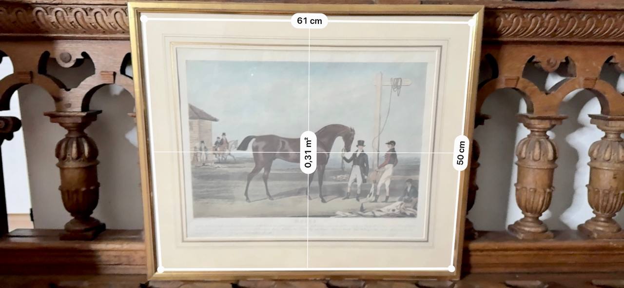 Moses – Kolorierter Aquatinta-Stich des Derby-Siegers 1822, gezeichnet und gestochen von James Pollard — Vorderseite
