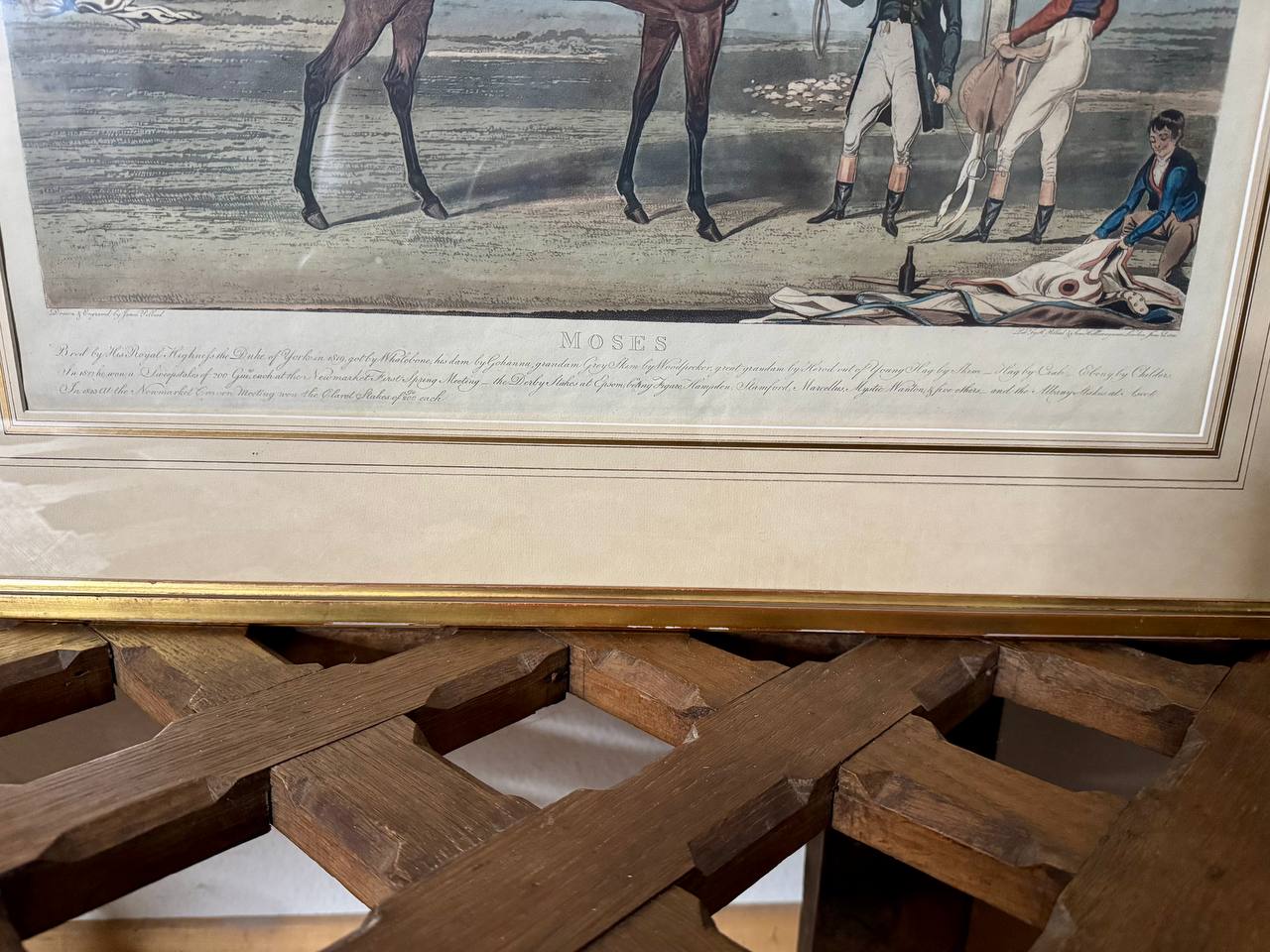 Moses – Kolorierter Aquatinta-Stich des Derby-Siegers 1822, gezeichnet und gestochen von James Pollard — Kontext