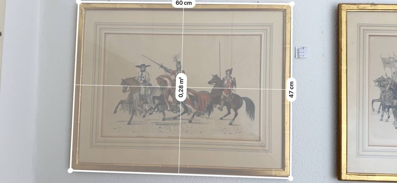 Rudolf von Erlach und Baselwind – Schweizer Ritter zu Pferde, kolorierte Lithographie — Kontext