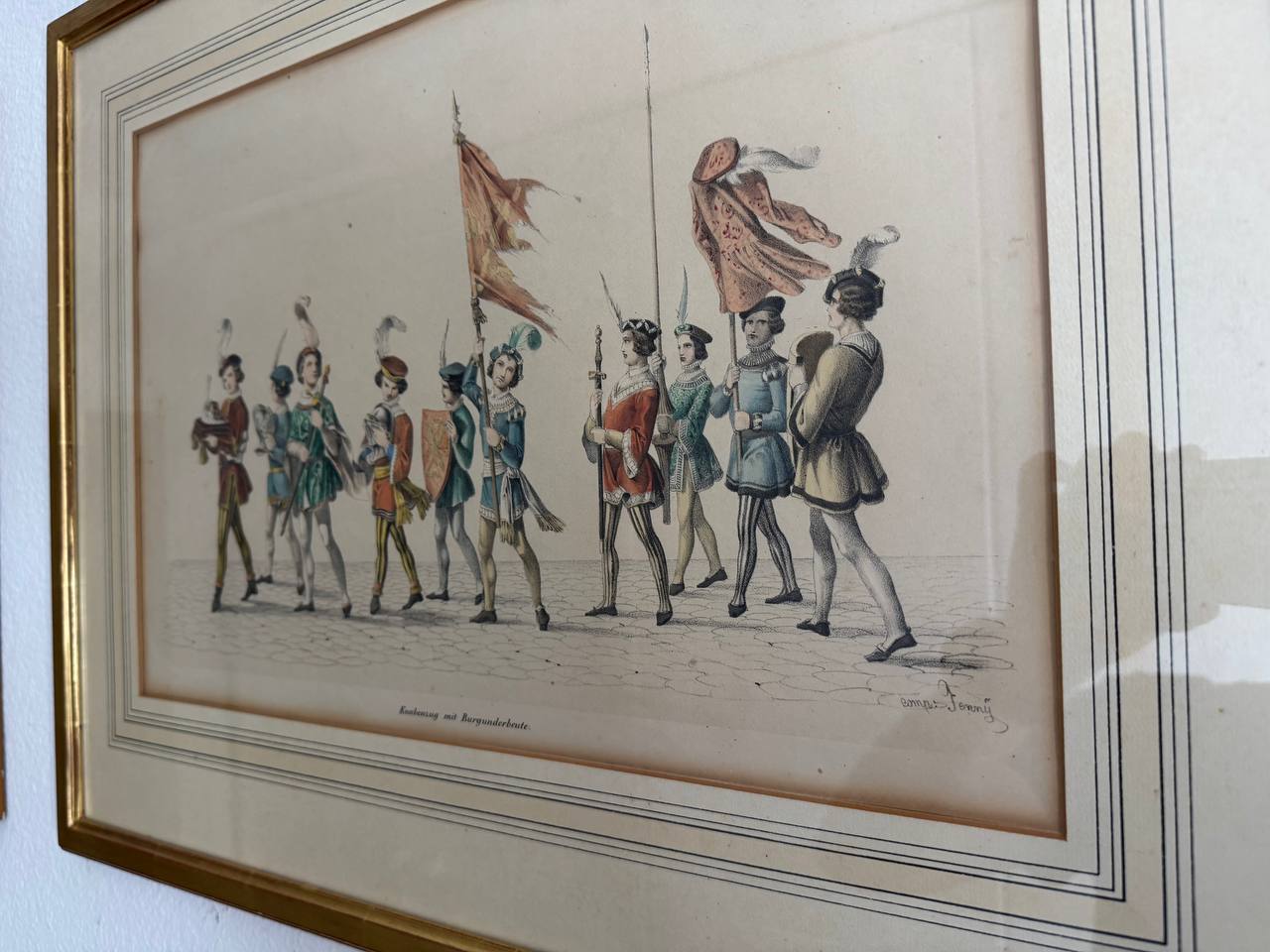 Knabenzug mit Burgunderbeute – Kolorierte Lithographie, 19. Jahrhundert — photo2