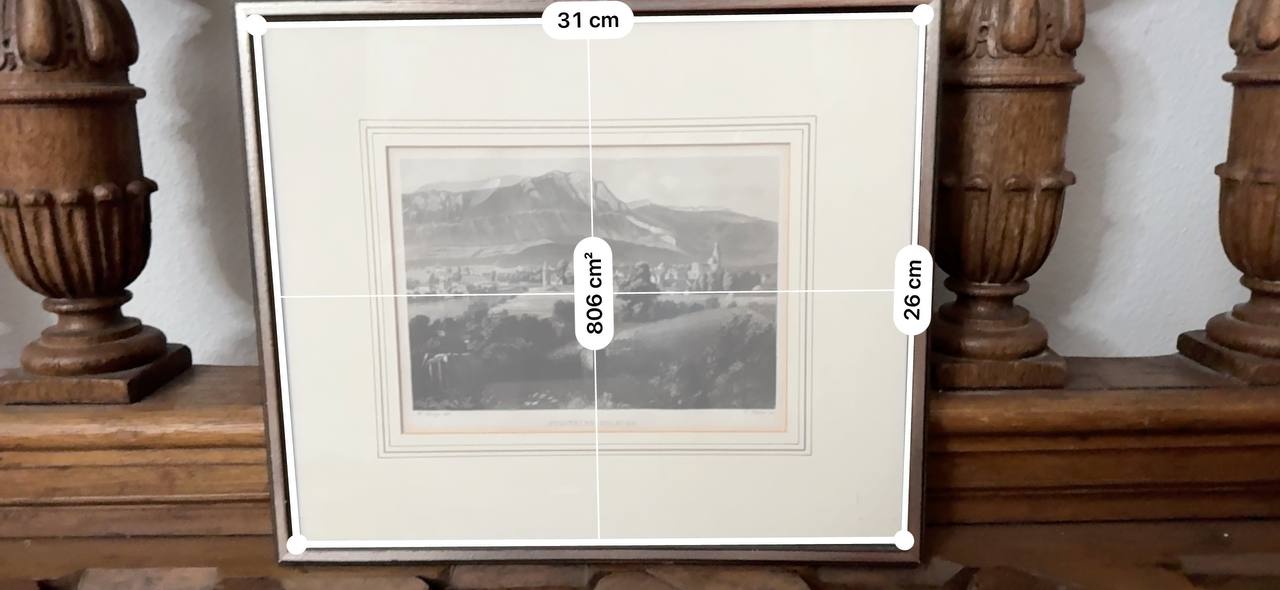 Solothurn / Soleure – Panoramic Steel Engraving with Weissenstein Cliffs, 19th Century — Kontext