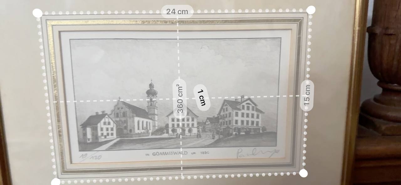 In Gommiswald um 1890 – Signierte Lithografie von Paul Wyss, Nr. 19/120 — Kontext