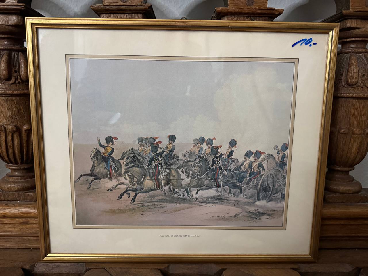 Royal Horse Artillery – Hand-Coloured Lithograph, British Cavalry Artillery at Full Gallop