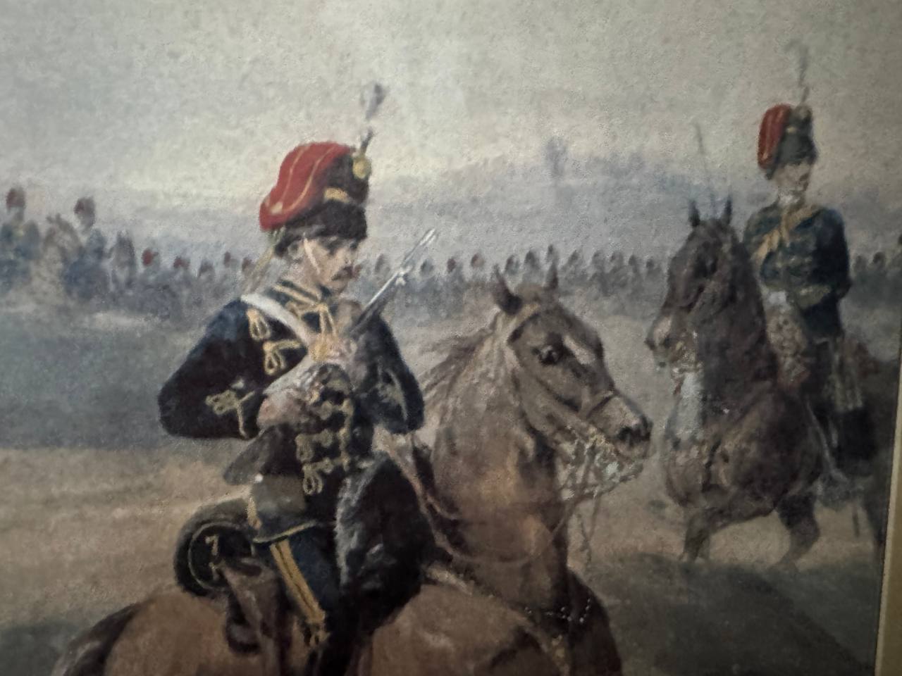 7th Queen's Own Hussars – British Cavalry Regiment on Horseback, Colour Print — Kontext