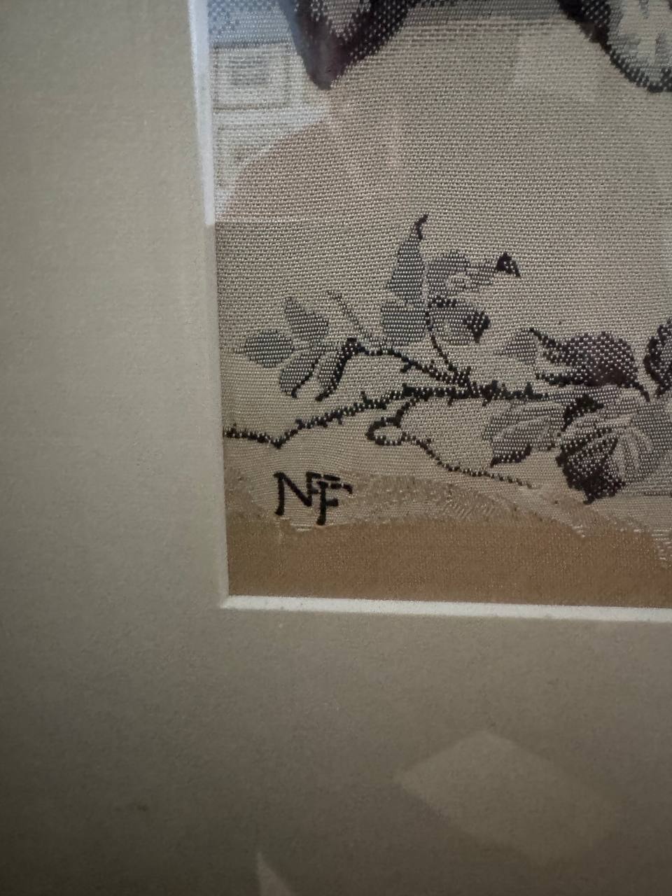 ラ・タンペート（嵐）— P・A・コによる織り絹絵 — Signatur