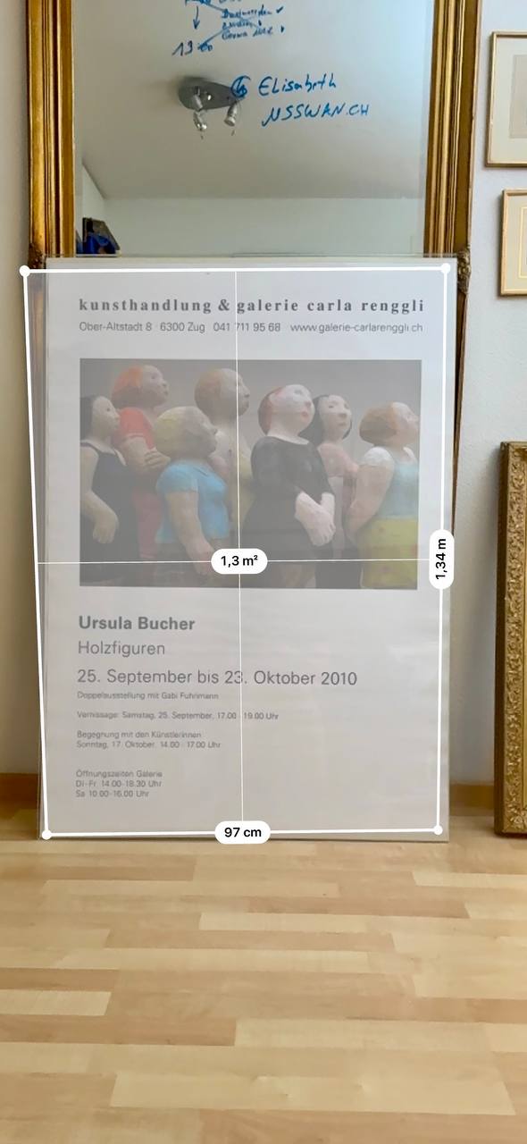 Exhibition Poster Ursula Bucher – Wooden Figures, Galerie Carla Renggli Zug 2010 — Vorderseite