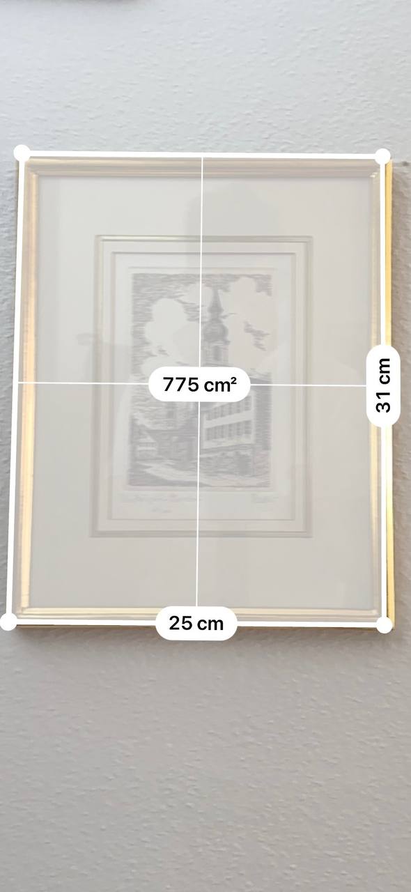 ウンターエーゲリ＝オーバードルフ – ヴェルナー・バーダー署名入り原版銅版画 第66番（全200枚限定）、1983年 — Kontext