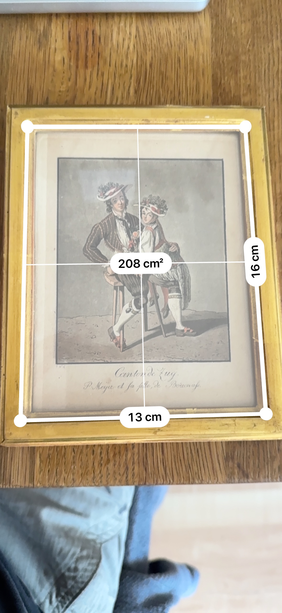 Canton of Zug – P. Meyer and his Daughter from Buonas (Zug Folk Costume Couple) — Kontext