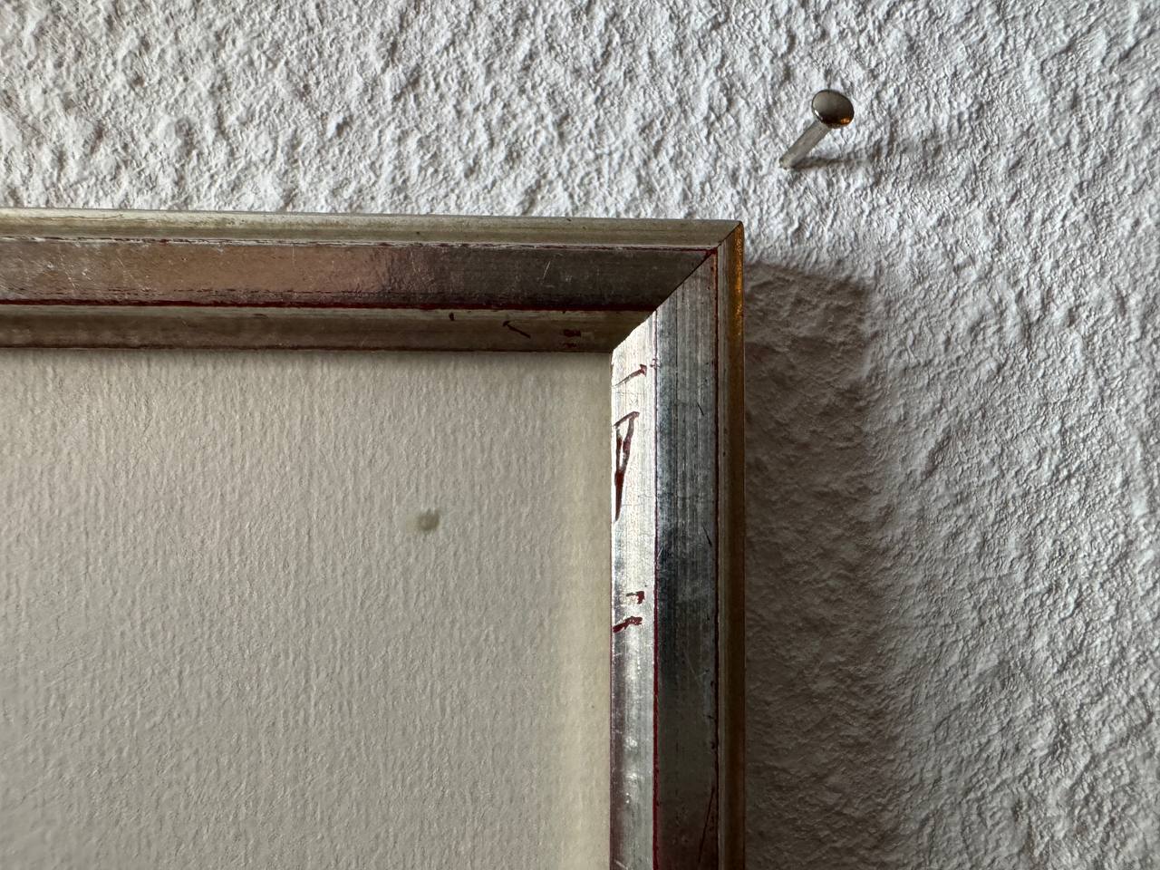Bärtschofbauernhaus in Melchnau – Bleistiftzeichnung eines Emmentaler Bauernhofs, Juni 1962 — Rahmen