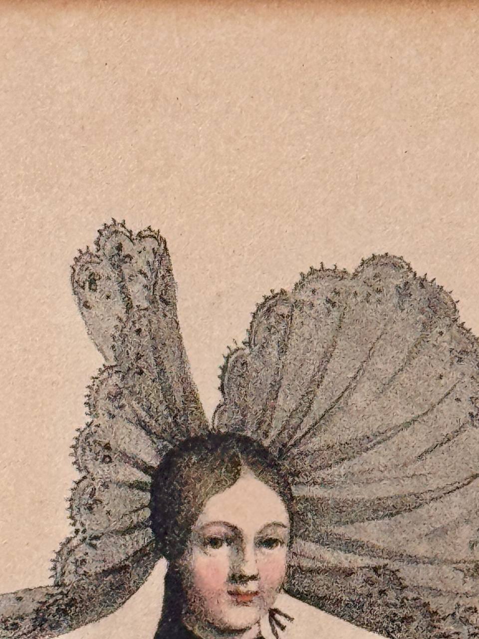 Bernese Milkmaid in Traditional Costume – Hand-Coloured Lithograph by Edouard Pingret, 1824 — Kontext