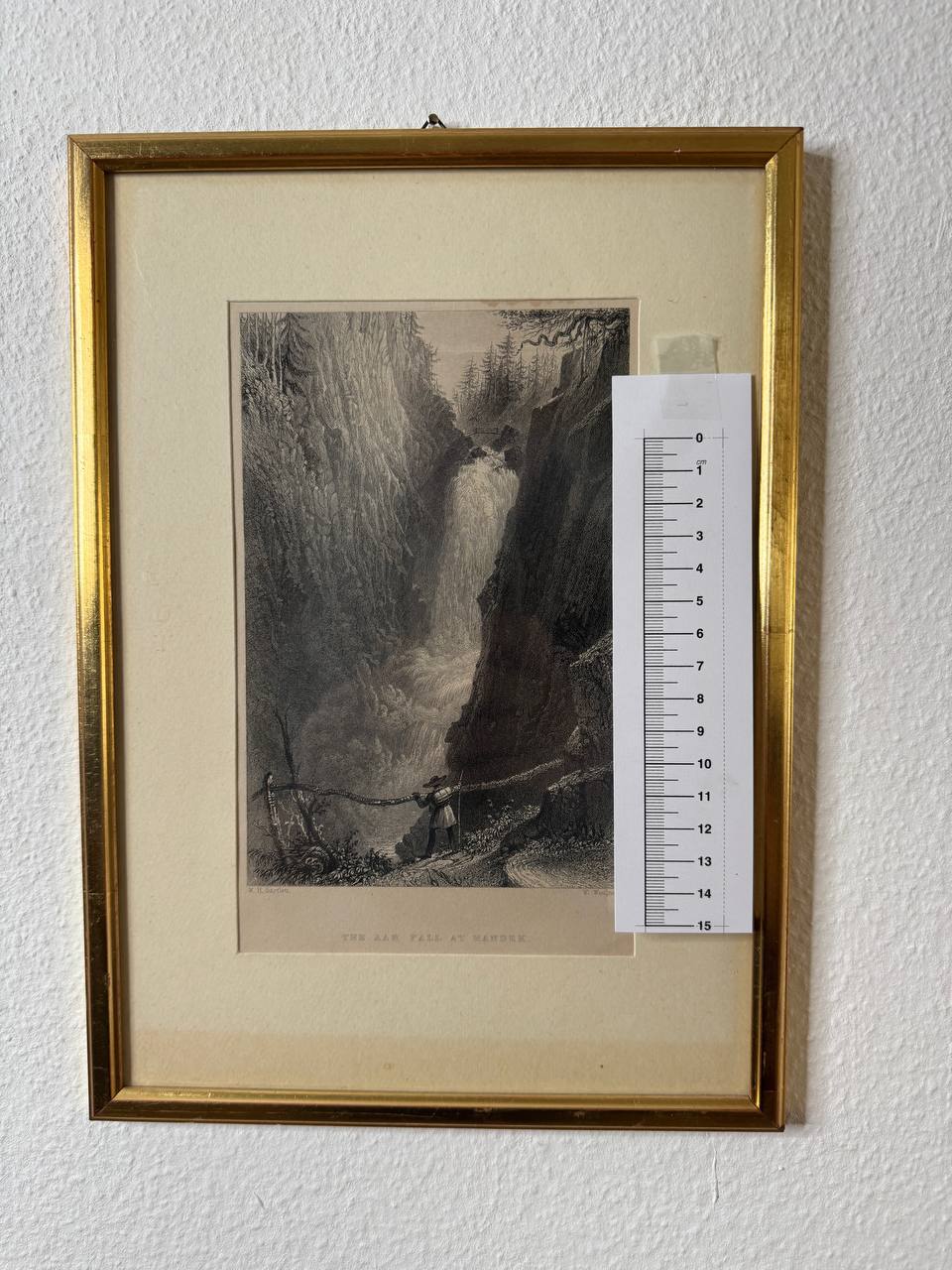 The Aar Fall at Handeck – Steel Engraving after William Henry Bartlett — Kontext