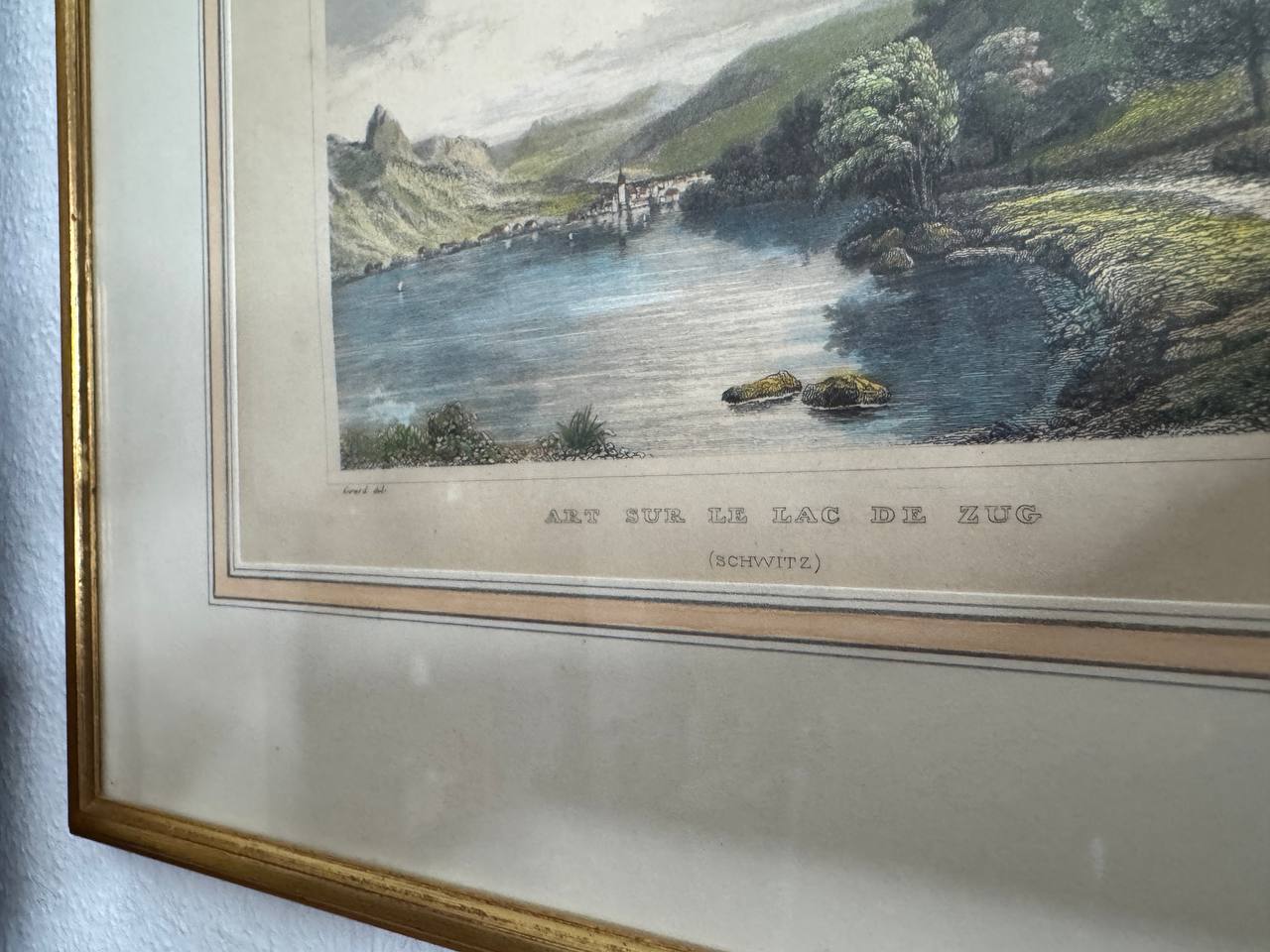 Rapperswil (Rapperschwyl) – Historische Stadtansicht am Zürichsee — Signatur