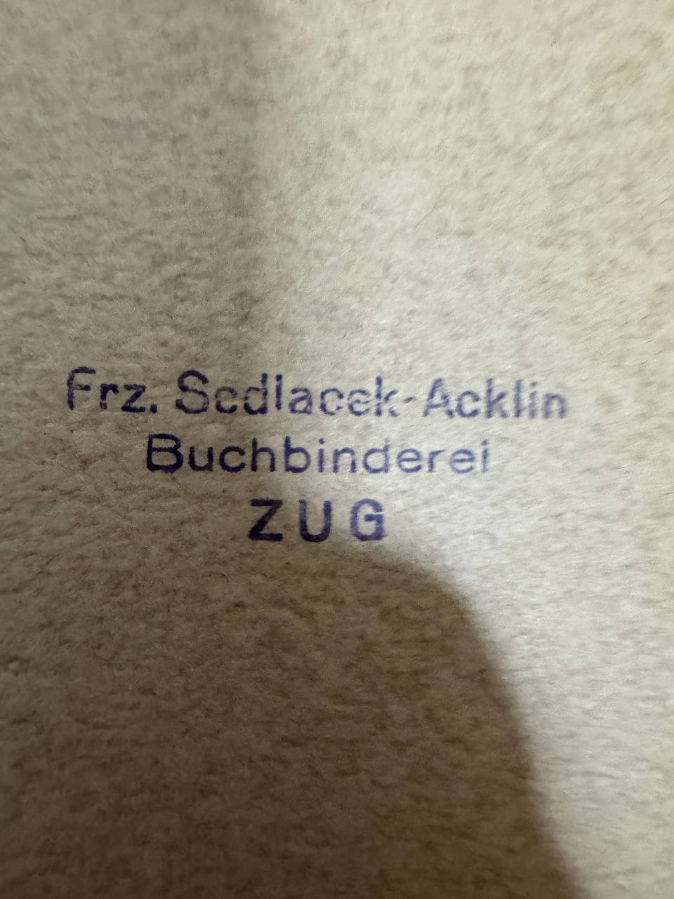 Art sur le Lac de Zug (Schwytz) — Kolorierte Schweizer Seeansicht mit Rigi-Panorama — Rückseite