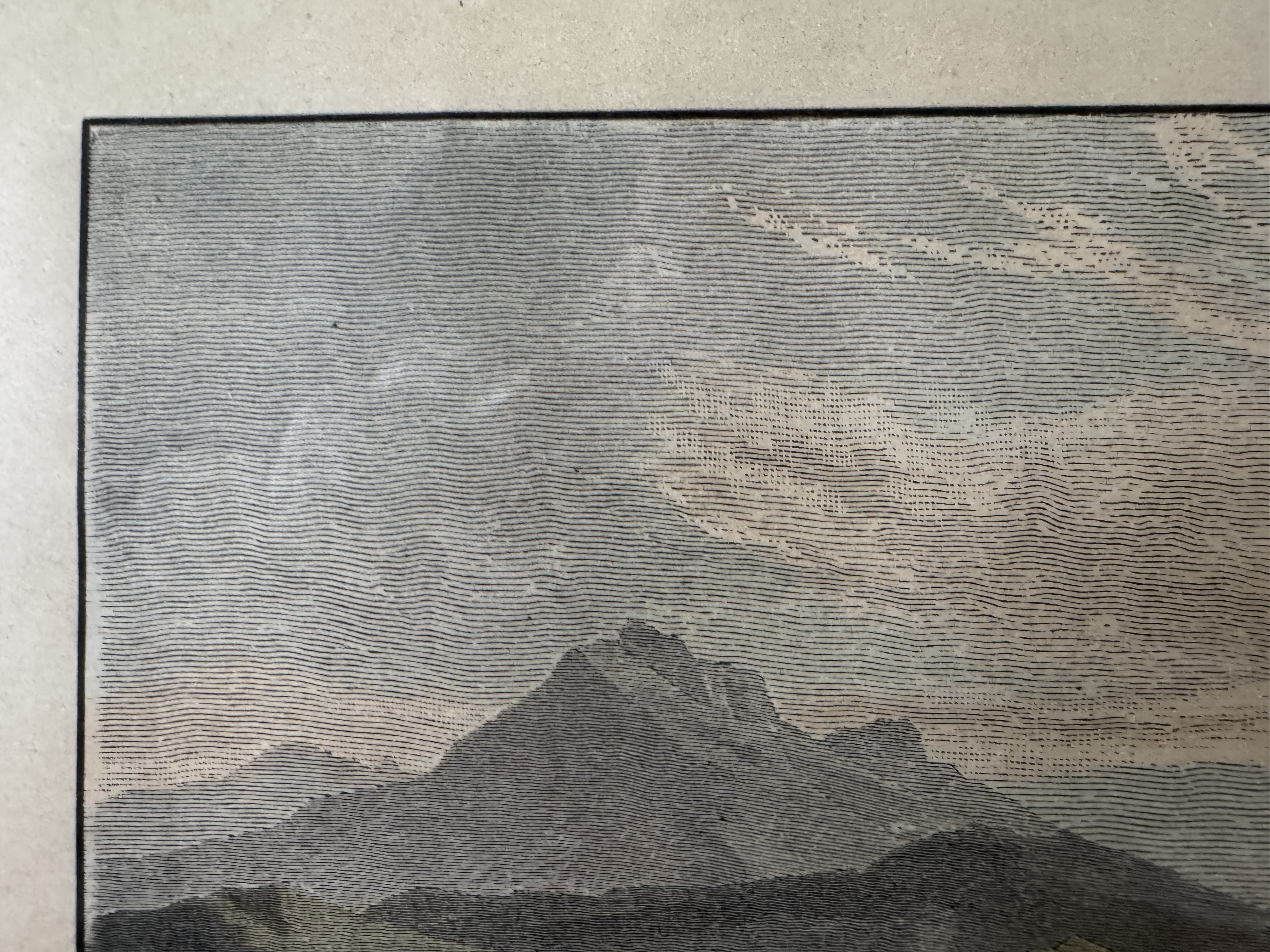 Le Lac de Zoug – Kolorierter Holzstich mit Blick auf den Zugersee und den Rigi — Kontext