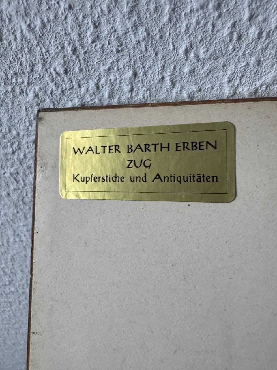 Schwyz – Marktplatz mit den Mythen, Stahlstich um 1850 — sticker