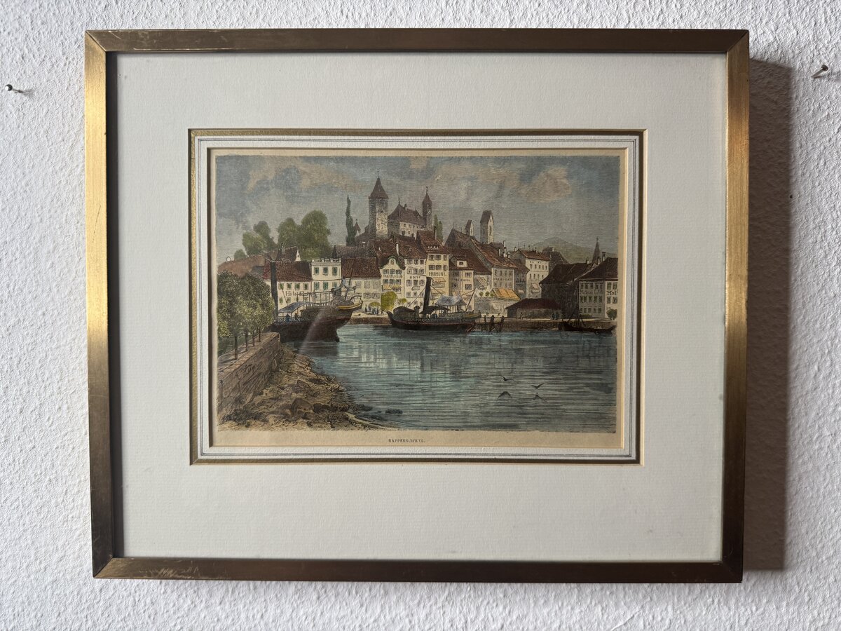 Historische Ansicht von Rapperswil am Zürichsee — Vorderseite