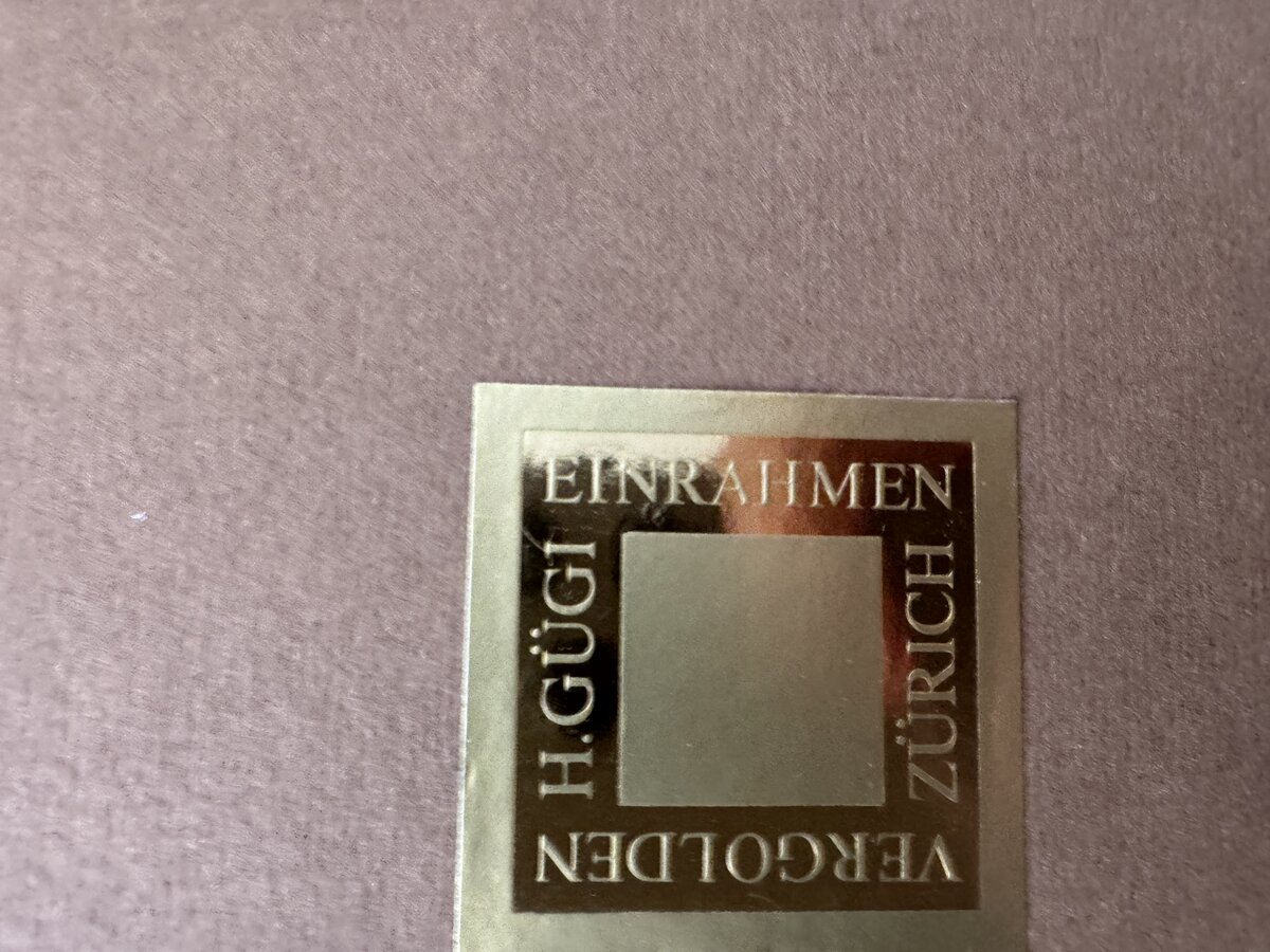 エンゲから望むチューリッヒ ― L・ロールボック原画による手彩色鋼版画です — sticker