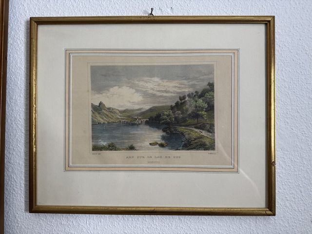 Arth am Zugersee – Kolorierter Stahlstich (Schwyz)