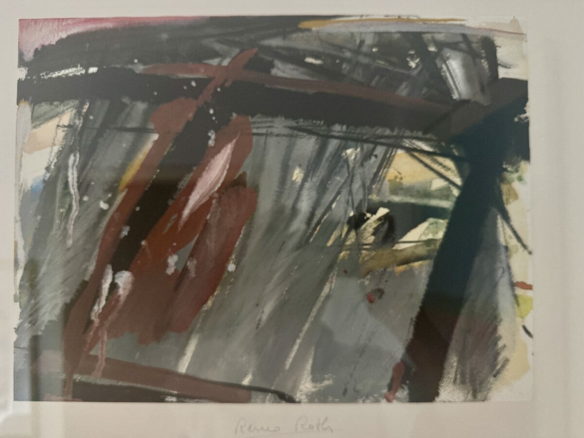 Abstract Composition in Grey, Wine-Red and Black — Remo Roth, 1988 — Vorderseite