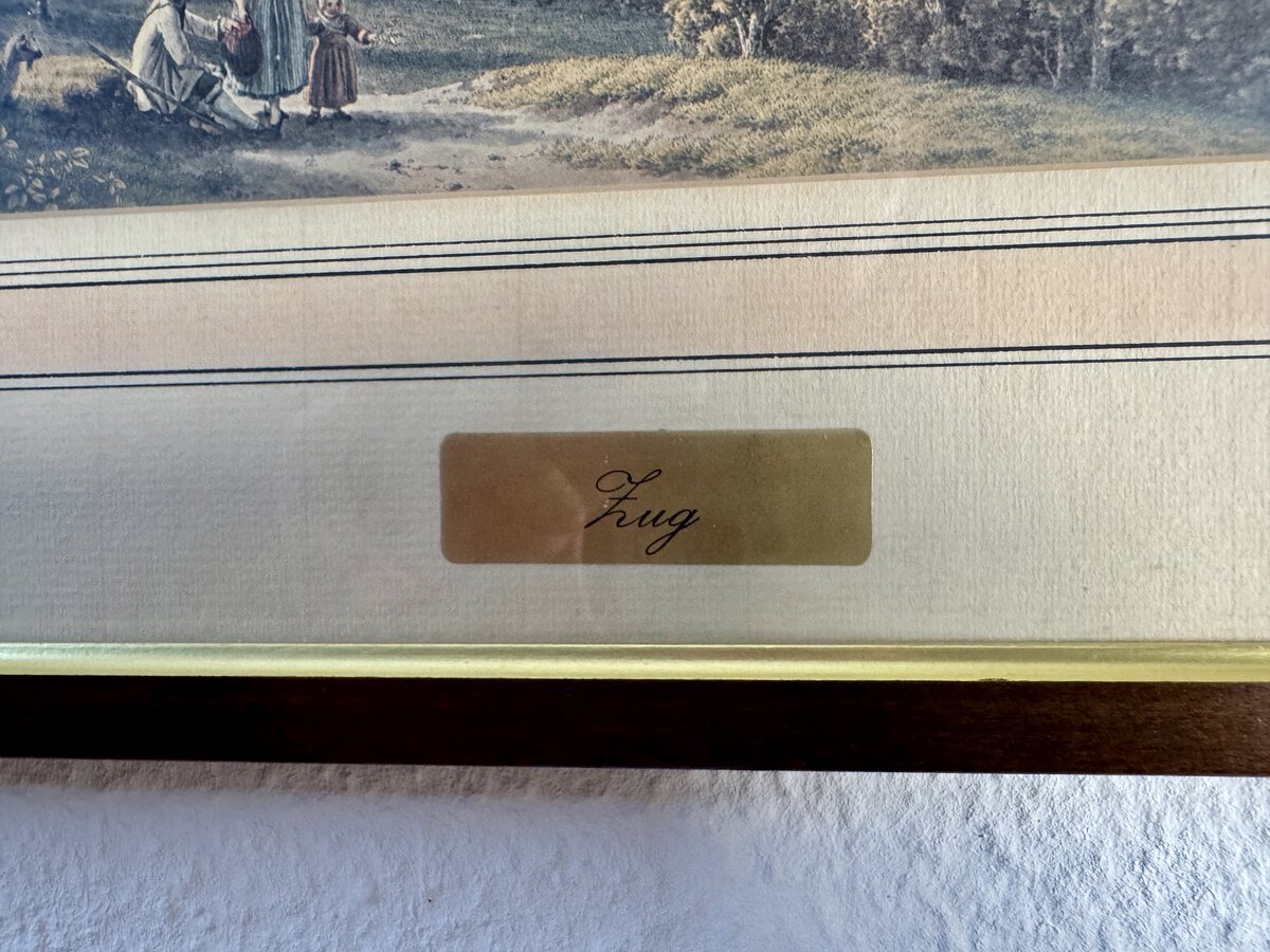 Zug – Coloured View of the Old Town on Lake Zug with the Zurlauben Quarter, Limited Reproduction ALTARIPA No. 11/400 — Inschrift