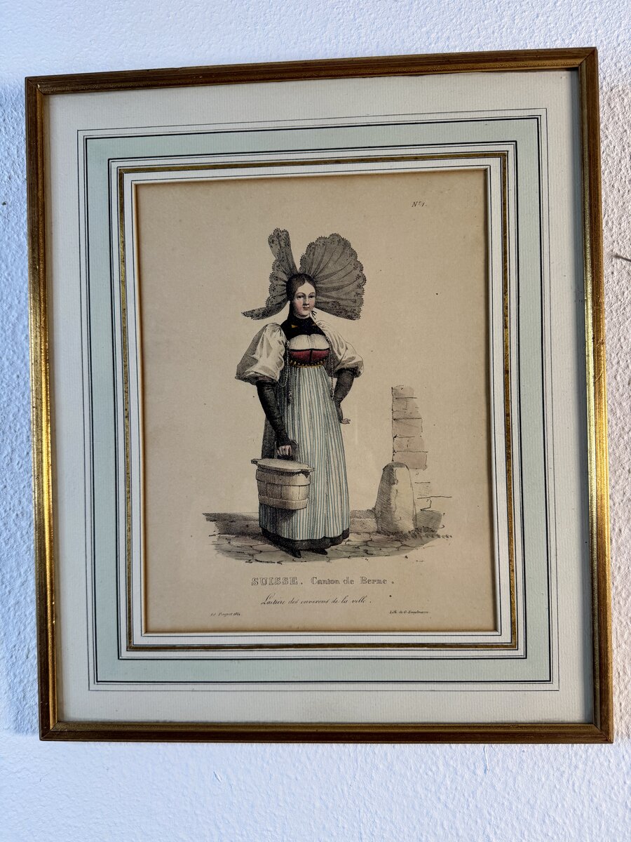SUISSE. Canton de Berne – Milkmaid from the Surroundings of the City (Bern) — Vorderseite