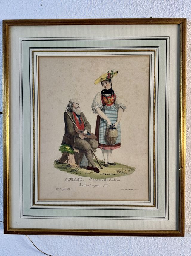 Solothurner Tracht – Pingret/Engelmann 1824, koloriert