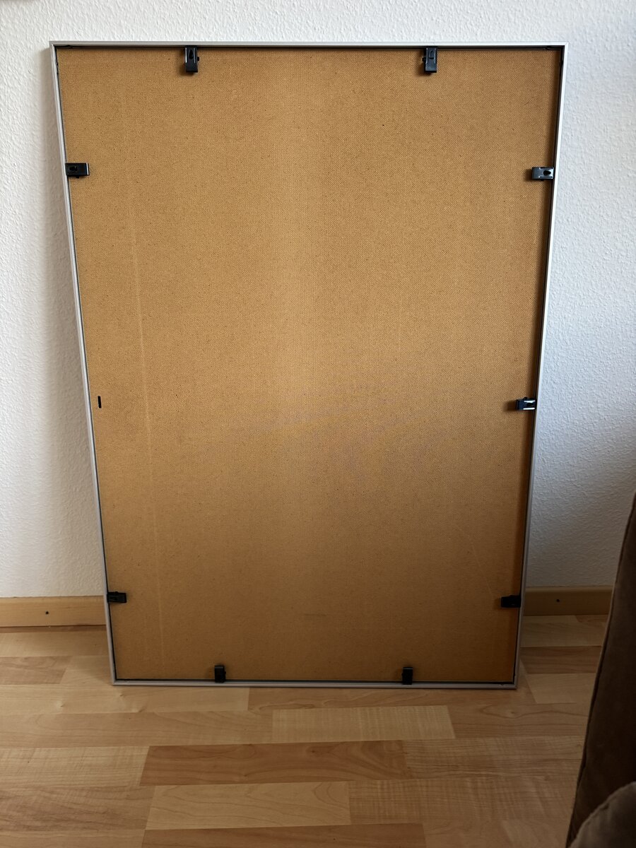 Engelberg – Winterliches Reproduktions-Plakat nach Martin Peikert (moderner Eigendruck) — Rückseite