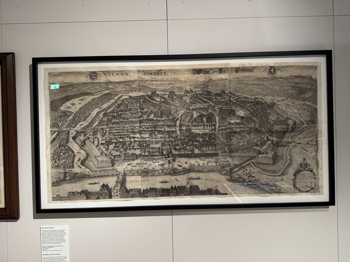 オーストリア・ウィーン – 要塞都市の大型鳥瞰図（「Vienna Austriae」）、1609年です。