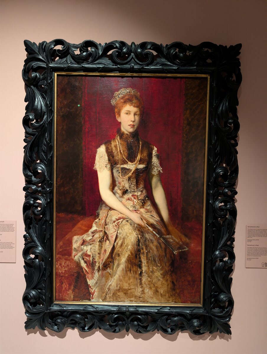 Symphony in Red – Portrait of Dora Fournier-Gabillon