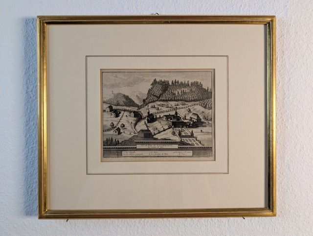 Vue du Bain de Walterswyl, Kanton Zug – van der Aa, um 1730