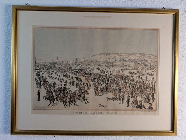 Erinnerung an den Zürichsee, Februar 1891 – Seegfrörni