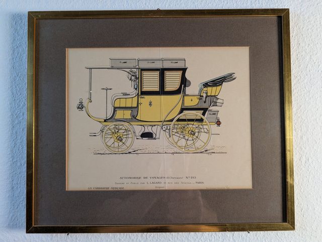Automobile de Voyages No.213 – Kolorierte Lithografie, L. Lagard Paris