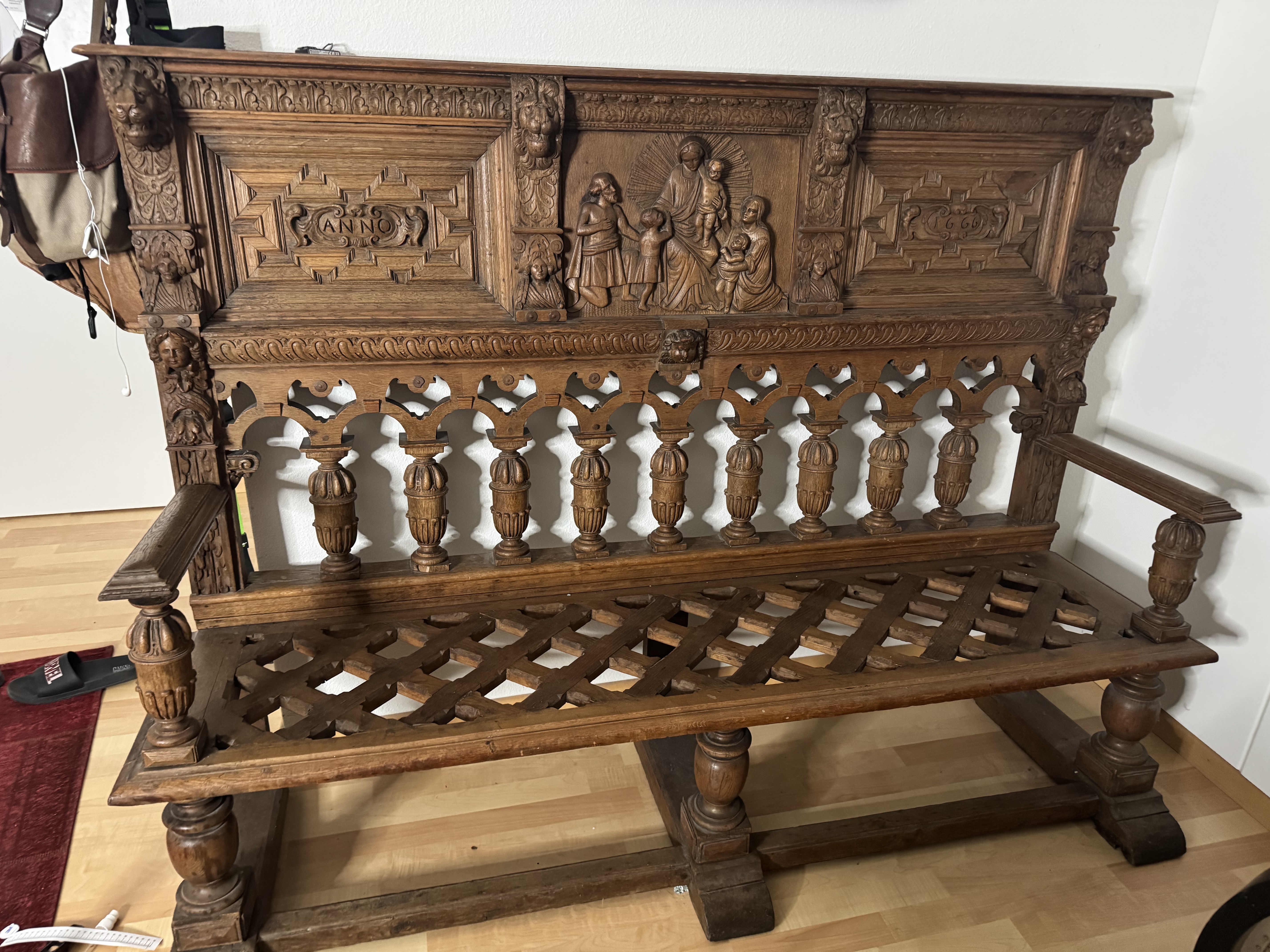 Kirchenbank ANNO 1666